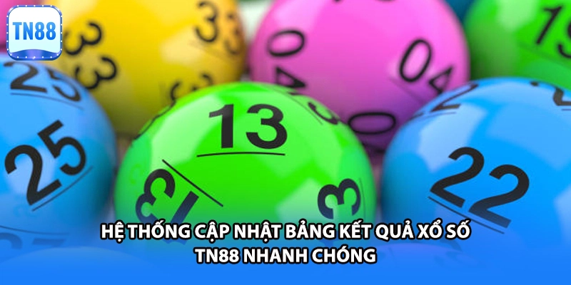Hệ thống cập nhật bảng kết quả xổ số TN88 nhanh chóng 