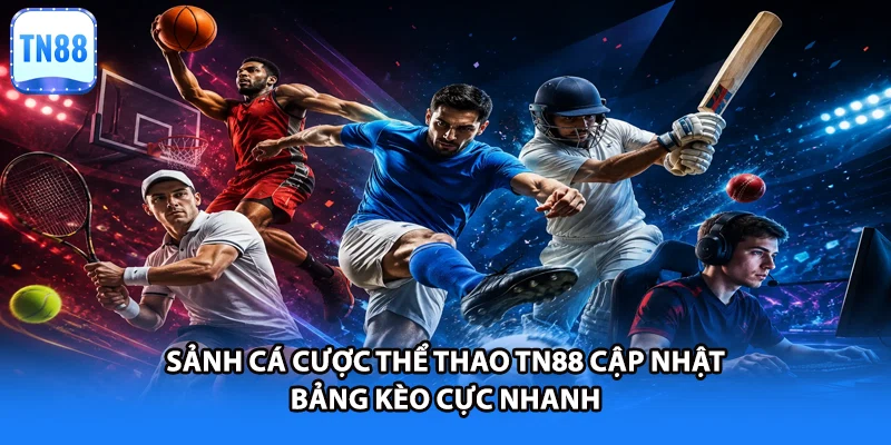 Sảnh cá cược thể thao TN88 cập nhật bảng kèo cực nhanh